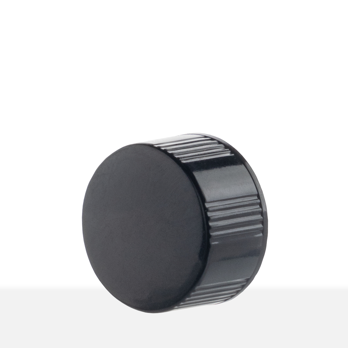 FHCBPN15425_angled 15-425 Black Phenolic Taperseal Cap side view