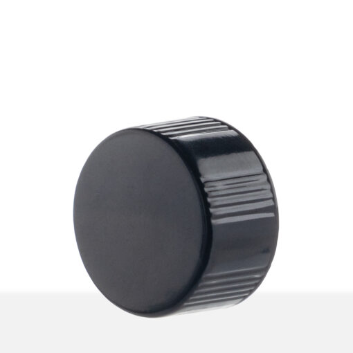 18-400 Black Phenolic Taperseal Caps side view