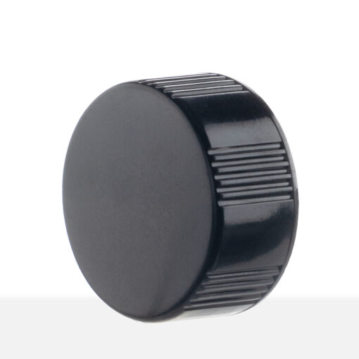 22-400 Black Phenolic Taperseal Cap side view