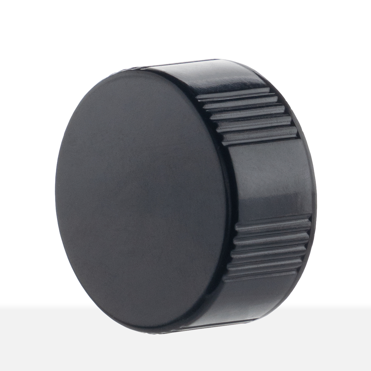 24-400 Black Phenolic Taperseal Cap side view