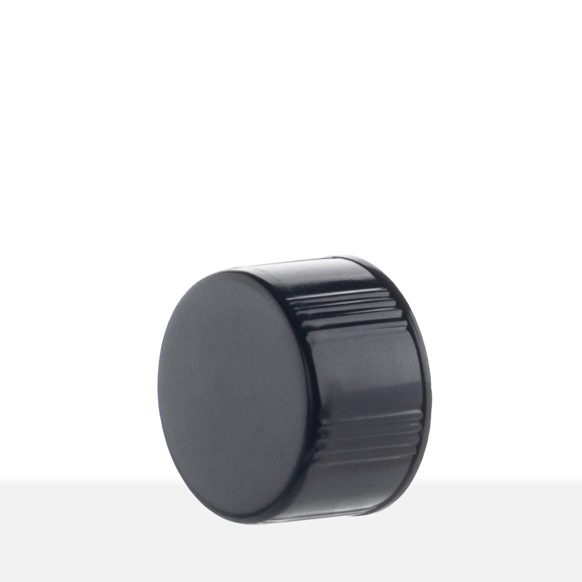 13-425 Black Phenolic Cap with Tri-Foil Liner side view