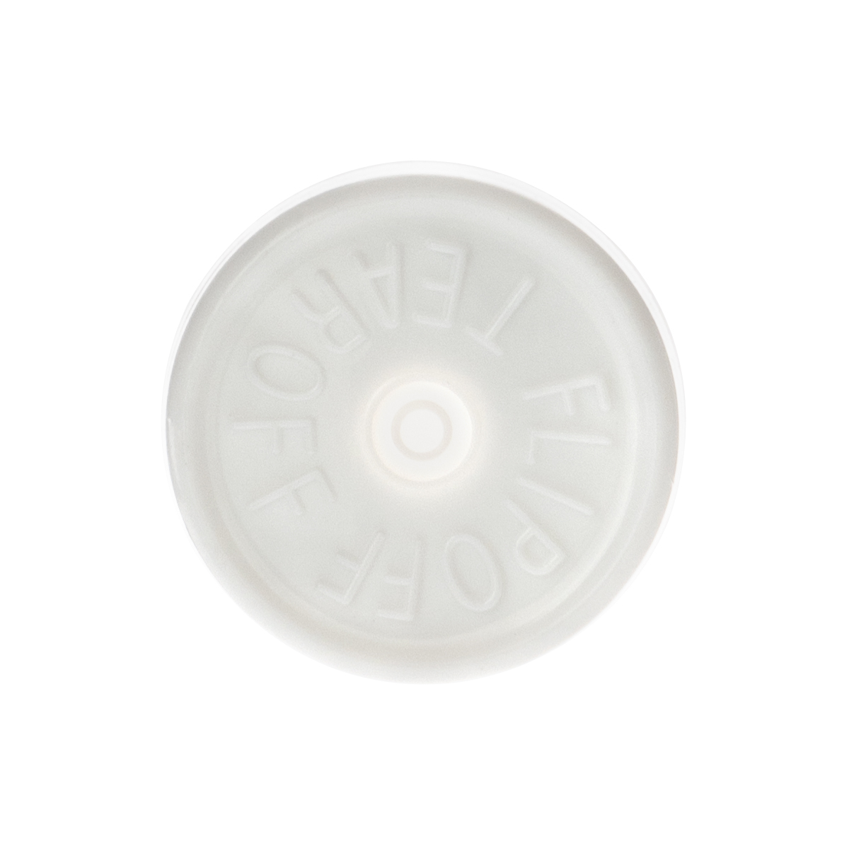 20mm Steri-Top White Flip-Off-Tear-Off top view