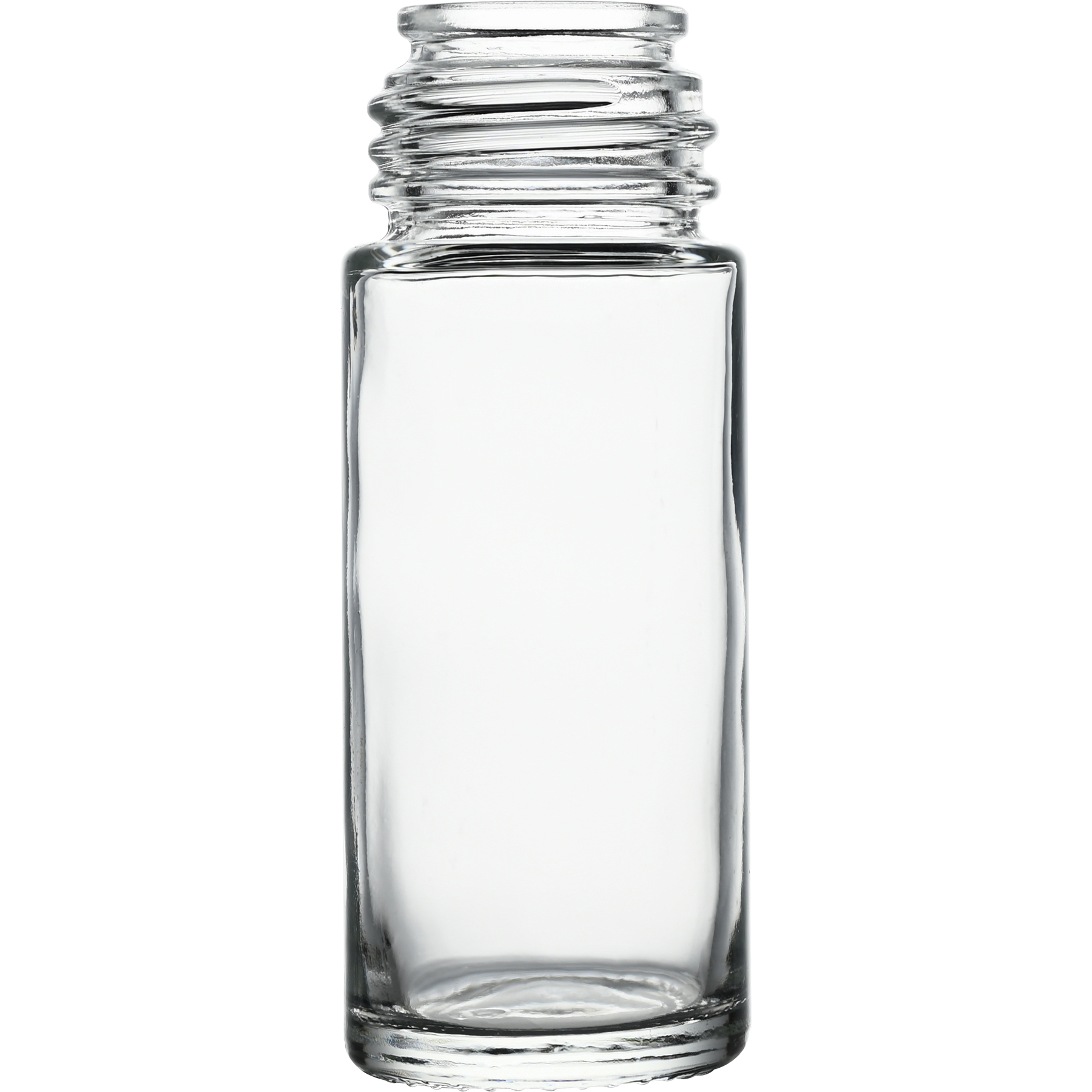 FG19283001 1 oz (30 ml) Clear Glass Roll-On Bottle with 28-415 Neck Finish body