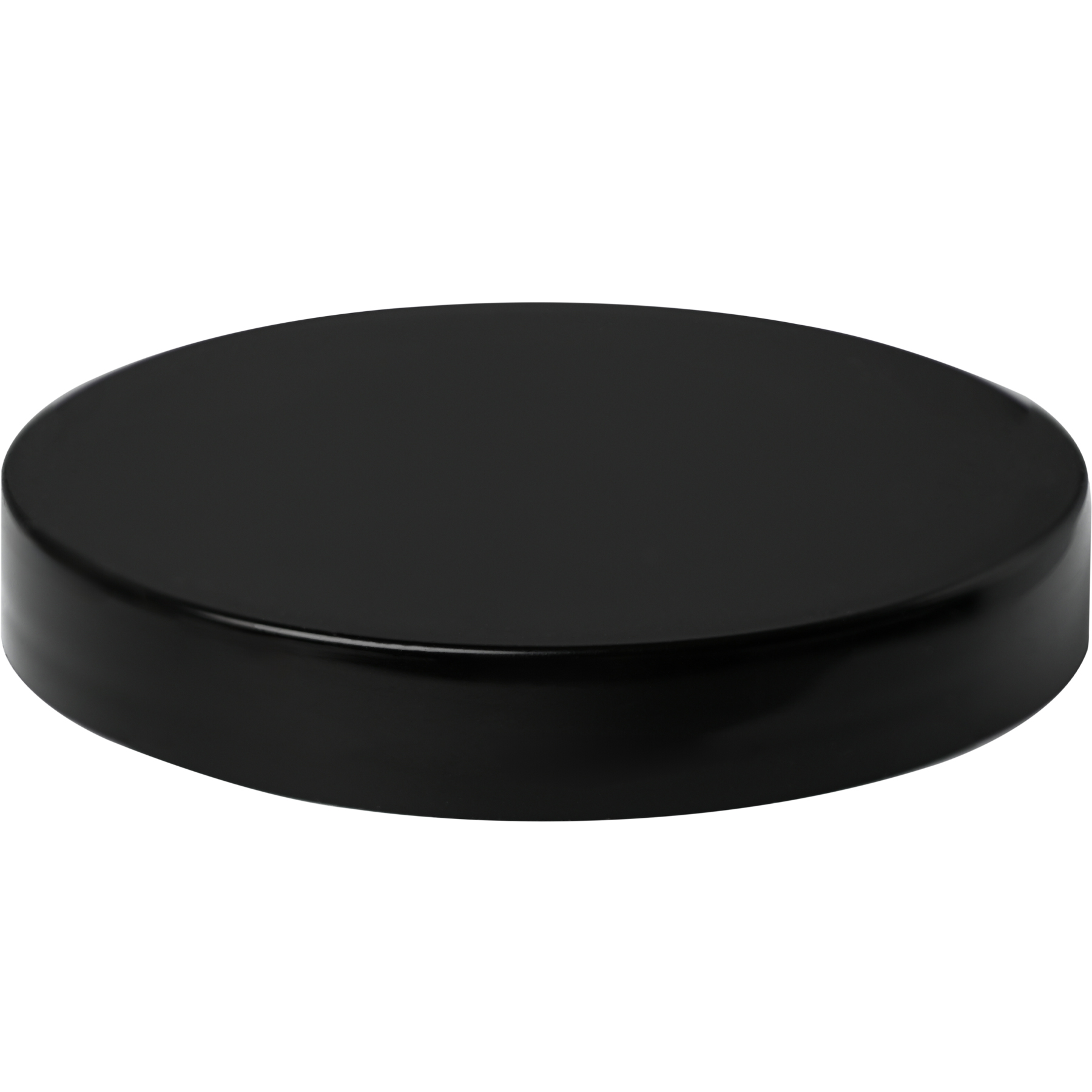 70-400 Black PP Smooth Skirt Cap side view top up