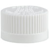 20-400 White Ribbed Skirt CRC PDT Open/Close Cap side view top up