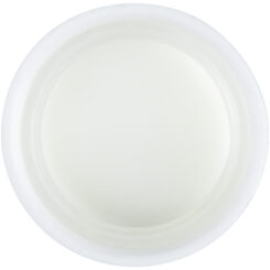 20-400 White Ribbed Skirt CRC PDT Open/Close Cap liner view
