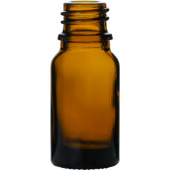 0.33 oz (10 ml) Amber Glass Euro Dropper Bottle with 18-400 Neck Finish body