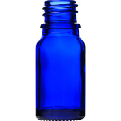 0.33 oz (10 ml) Cobalt Blue Glass Euro Dropper Bottle with 18-400 Neck Finish body