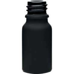 0.33 oz (10 ml) Matte Black Glass Euro Dropper Bottle with 18-400 Neck Finish body