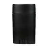 75g Oval Matte Black PP Plastic Deodorant Stick with Matte Black Flat Top Cap on bottle