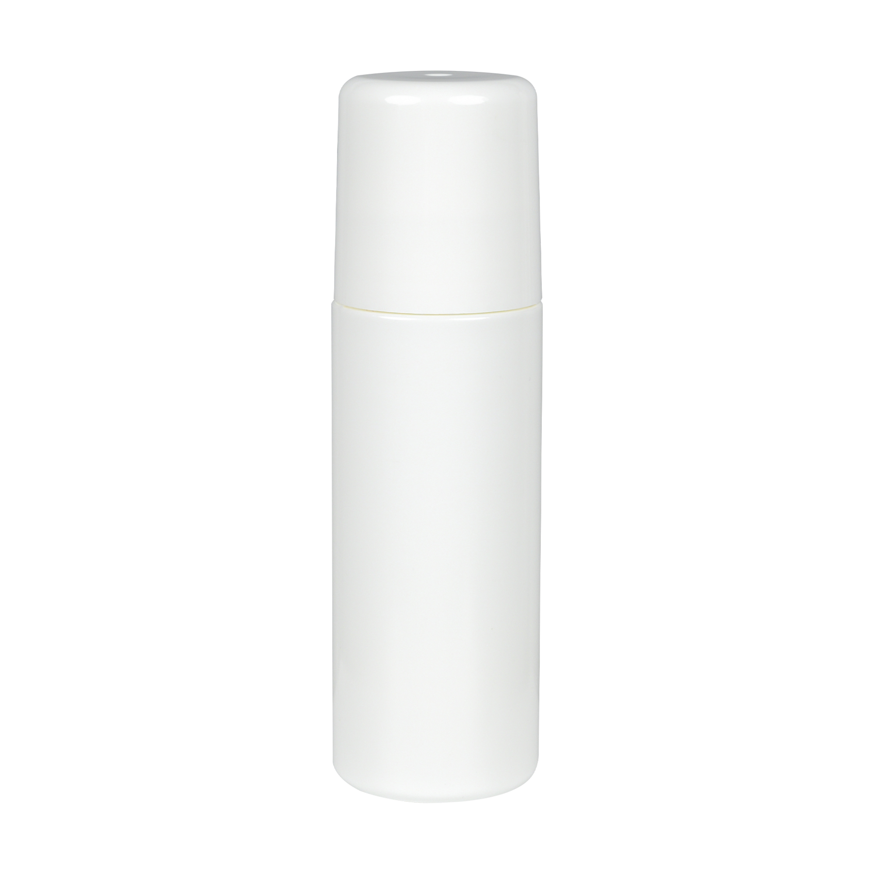 FC1039302-set 3oz White HDPE Roll-on Bottle w/ PP Plastic Cap and PP Plastic Roller Ball