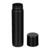 0.15 oz Black PP Plastic Round Lip Balm tube with removed Black Flat Press On Cap