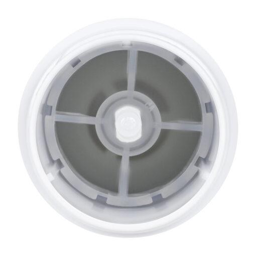 30g White Plastic Twist Up Solid Stick with White Screw Cap & Disc inside view