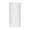 75g White Plastic Twist Up Solid Stick with White Screw Cap & Disc, cap on