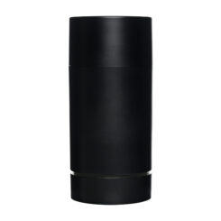 75g Matte Black Plastic Twist Up Solid Stick with Matte Black Screw Cap & Disc