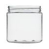 4 oz Clear PET Straight Sided Jars 58-400 Neck Finish side view