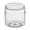 4 oz Clear PET Straight Sided Jars 58-400 Neck Finish tilted view