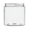 8 oz Clear PET Straight Sided Jars 70-400 Neck Finish side view