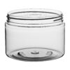12 oz Clear PET Straight Sided Jars 89-400 Neck Finish tilted view