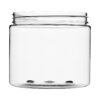 16 oz Clear PET Straight Sided Jars 89-400 Neck Finish side view