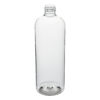 16 oz Clear PET Bullet Round Bottle 24-410 Neck Finish tilted view