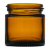 1 oz Amber Straight Sided Glass Jar with 43-400 Neck Finish