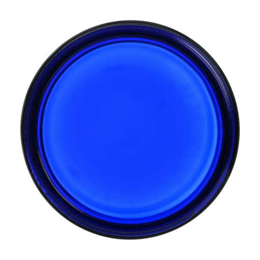 9.5 oz Cobalt Blue Straight Sided Glass Jar with 70-400 Neck Finish neck opening