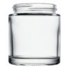 3 oz Clear Straight Sided Glass Jar with 50-400 Neck Finish side view