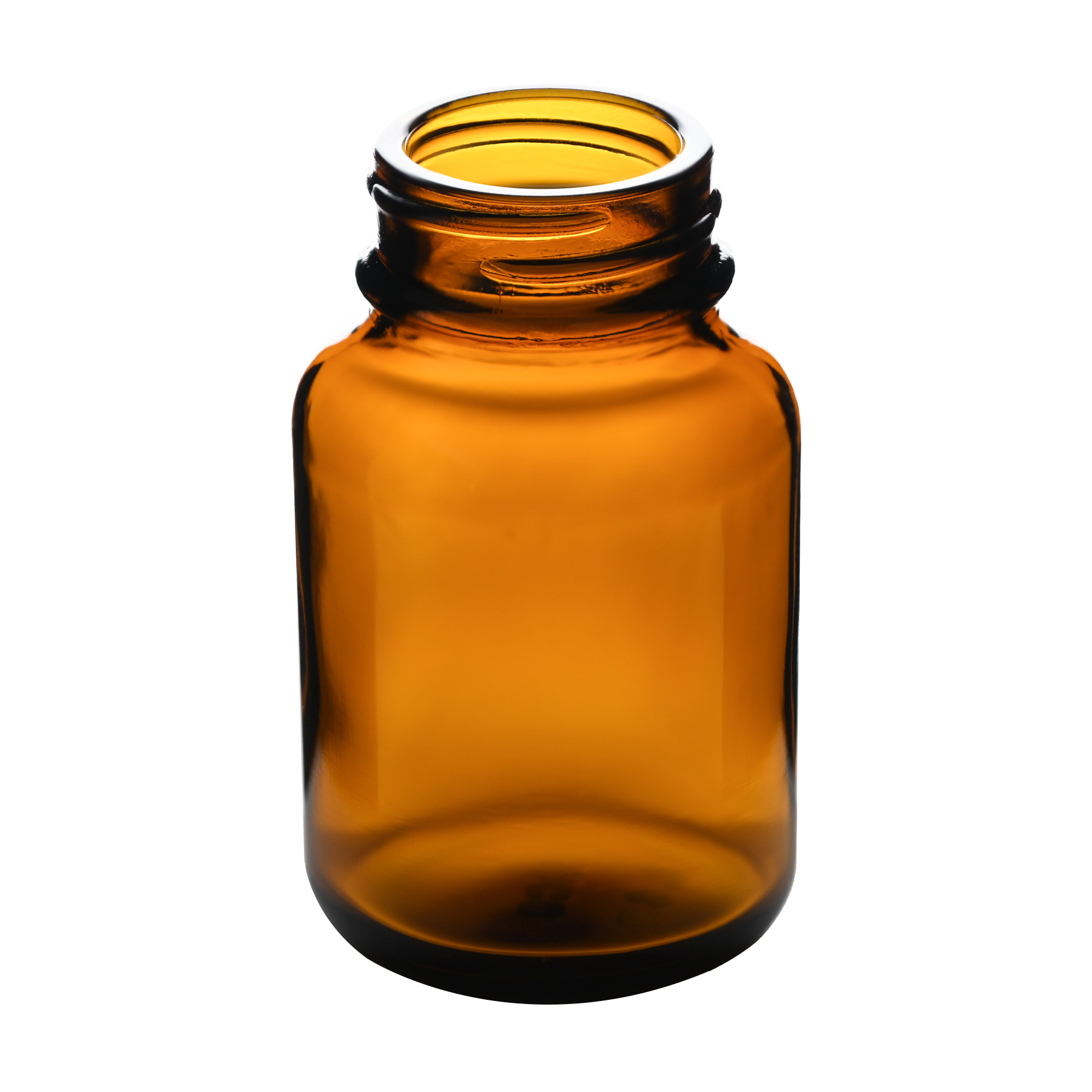 R040336004(1) 60cc Amber Glass Wide Mouth Packer Bottles with 33-400 Neck Finish titled view