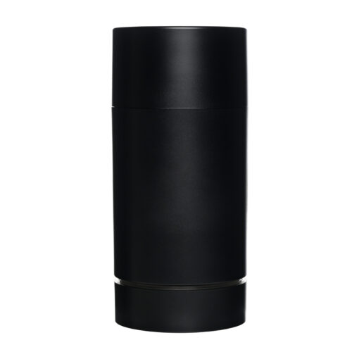 75g Matte Black Plastic Twist Up Solid Stick with Matte Black Screw Cap & Disc