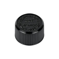 20-400 Black Ribbed Skirt CRC PDT Cap with PE Liner