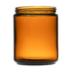 280g Amber Straight Sided Glass Jar with 70-400 Neck Finish