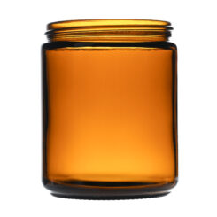 280g Amber Straight Sided Glass Jar with 70-400 Neck Finish