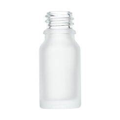 10ml Clear Frosted Euro Round Glass Bottle with 18-400 Neck Finish