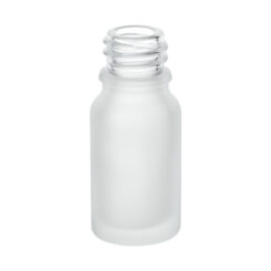 10 ml Glass Euro Dropper Bottle with 18-410 Neck Finish - Clear Frosted